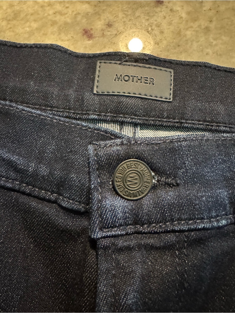 MOTHER Dark Blue High-Rise Ankle Jeans - Picture 3 of 9